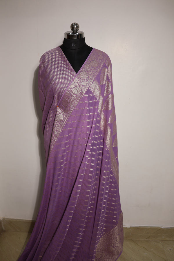 Banarasi Khaddi Chiffon Georgette Saree