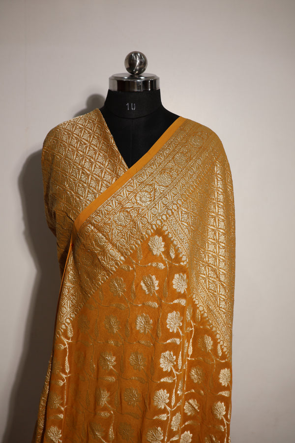 Banarasi Khaddi Chiffon Georgette Saree