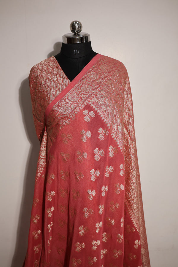 Banarasi Khaddi Chiffon Georgette Saree