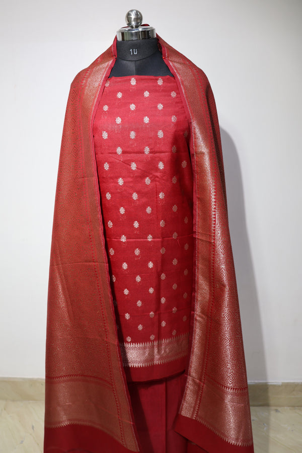 Banarasi Katan Silk Suit