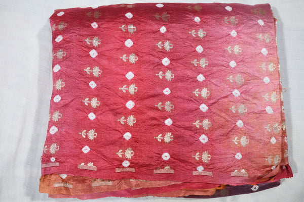 Banarasi Pure Organza Silk Bandhani Fabric